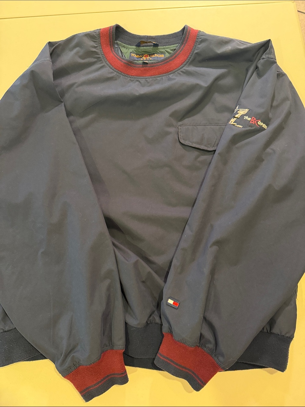 Tommy Hilfiger Golf (BC Open) Navy Windbreaker Pullover with Red Trim